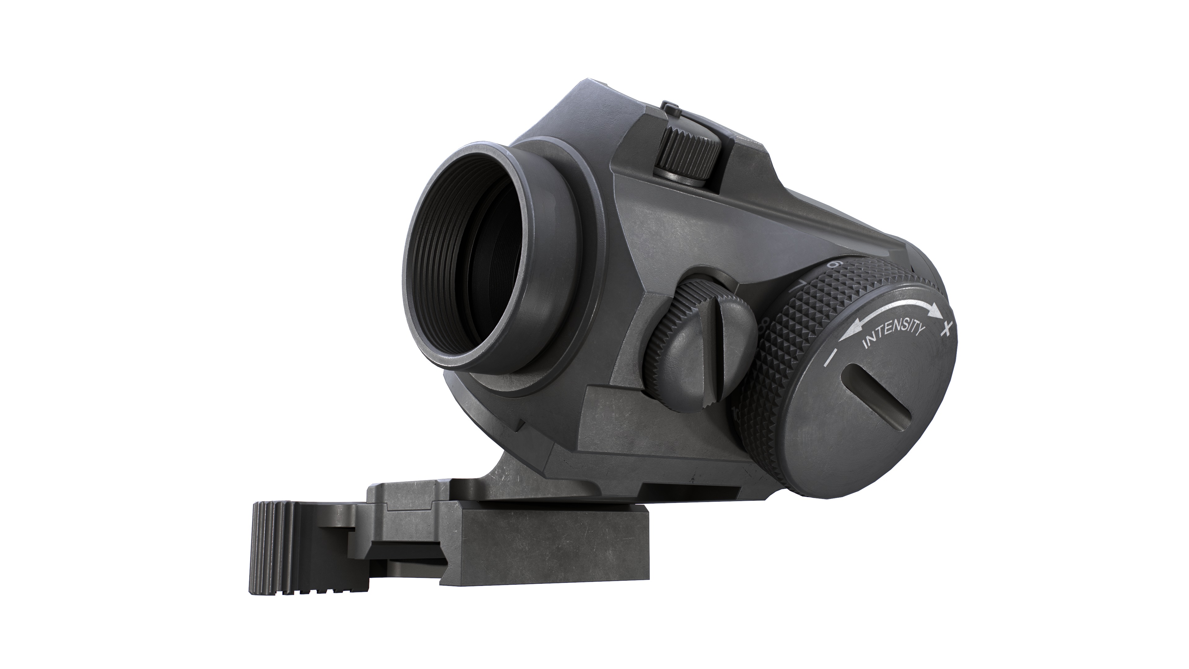 Aimpoint Micro T2 Red Dot Sight Low-poly 3D model_14