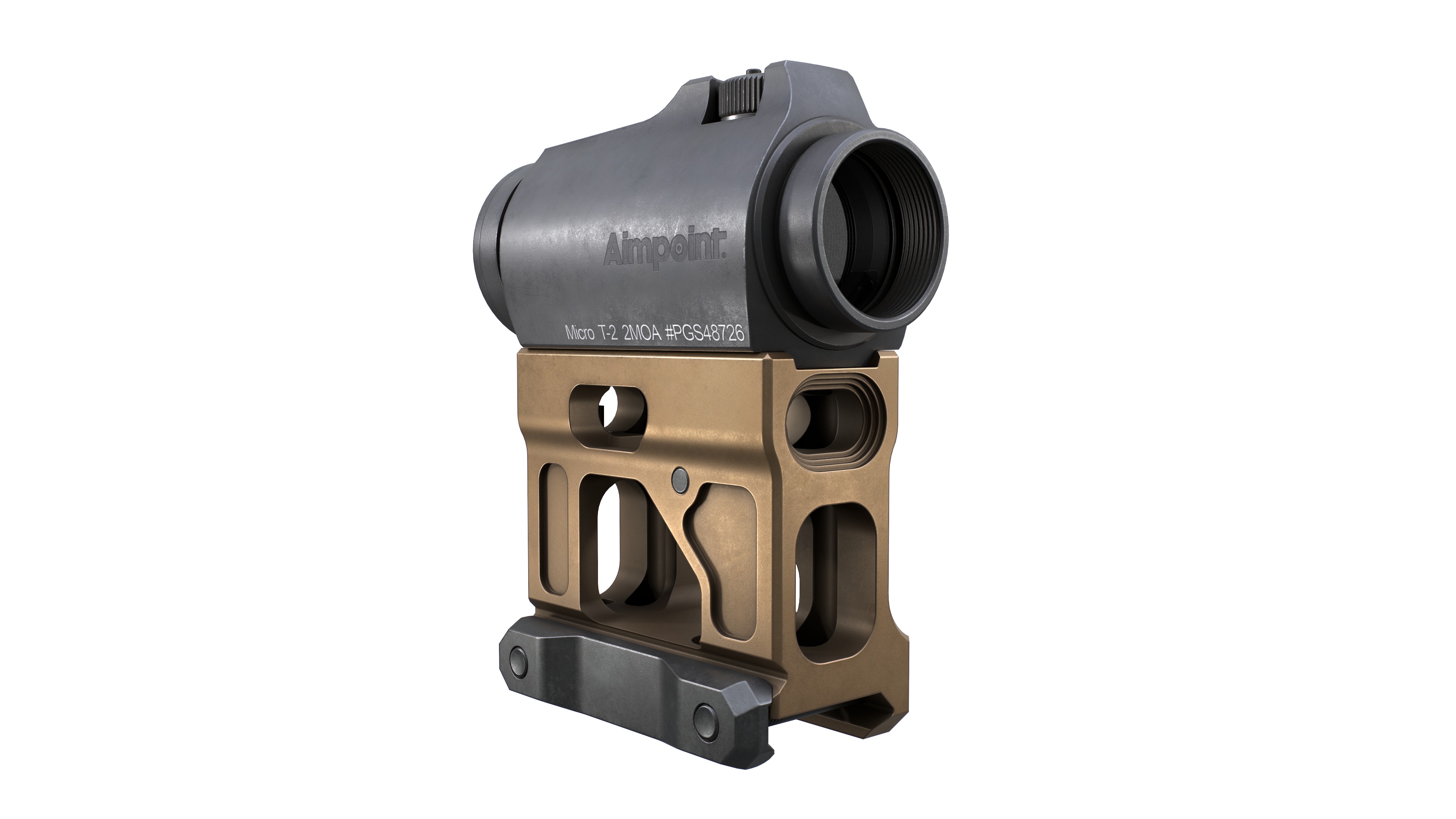 Aimpoint Micro T2 Red Dot Sight Low-poly 3D model_31