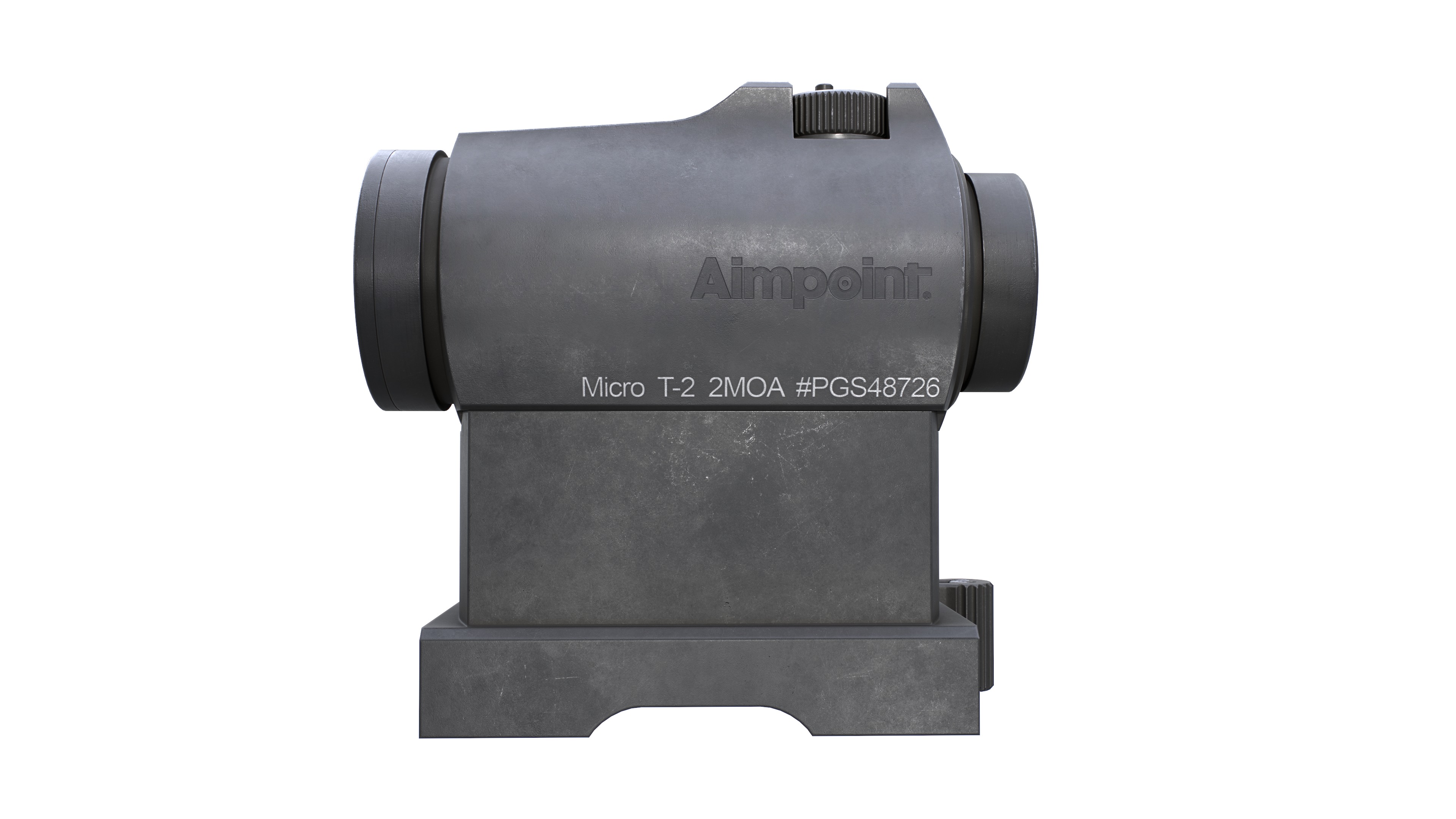 Aimpoint Micro T2 Red Dot Sight Low-poly 3D model_19