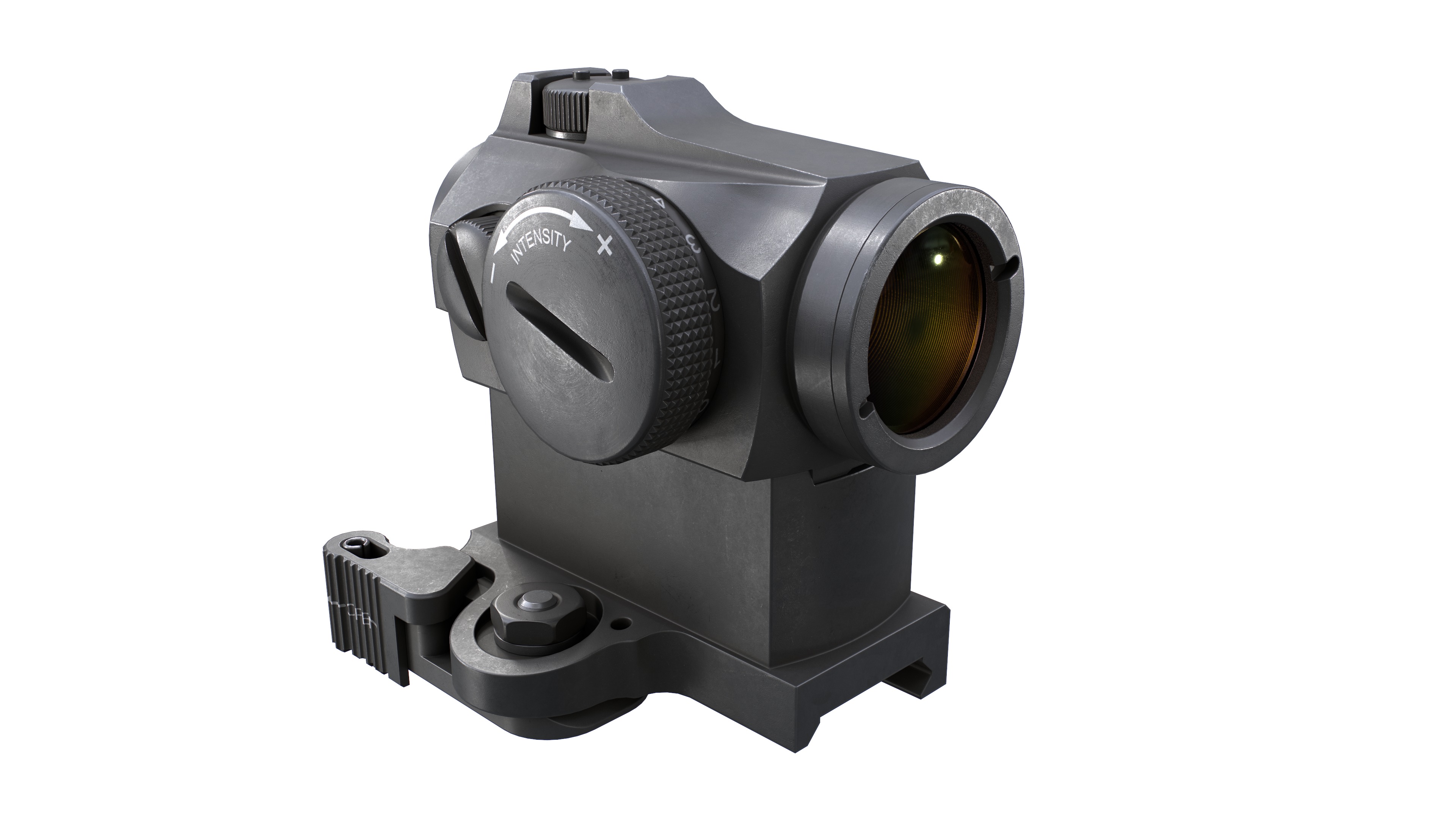 Aimpoint Micro T2 Red Dot Sight Low-poly 3D model_24