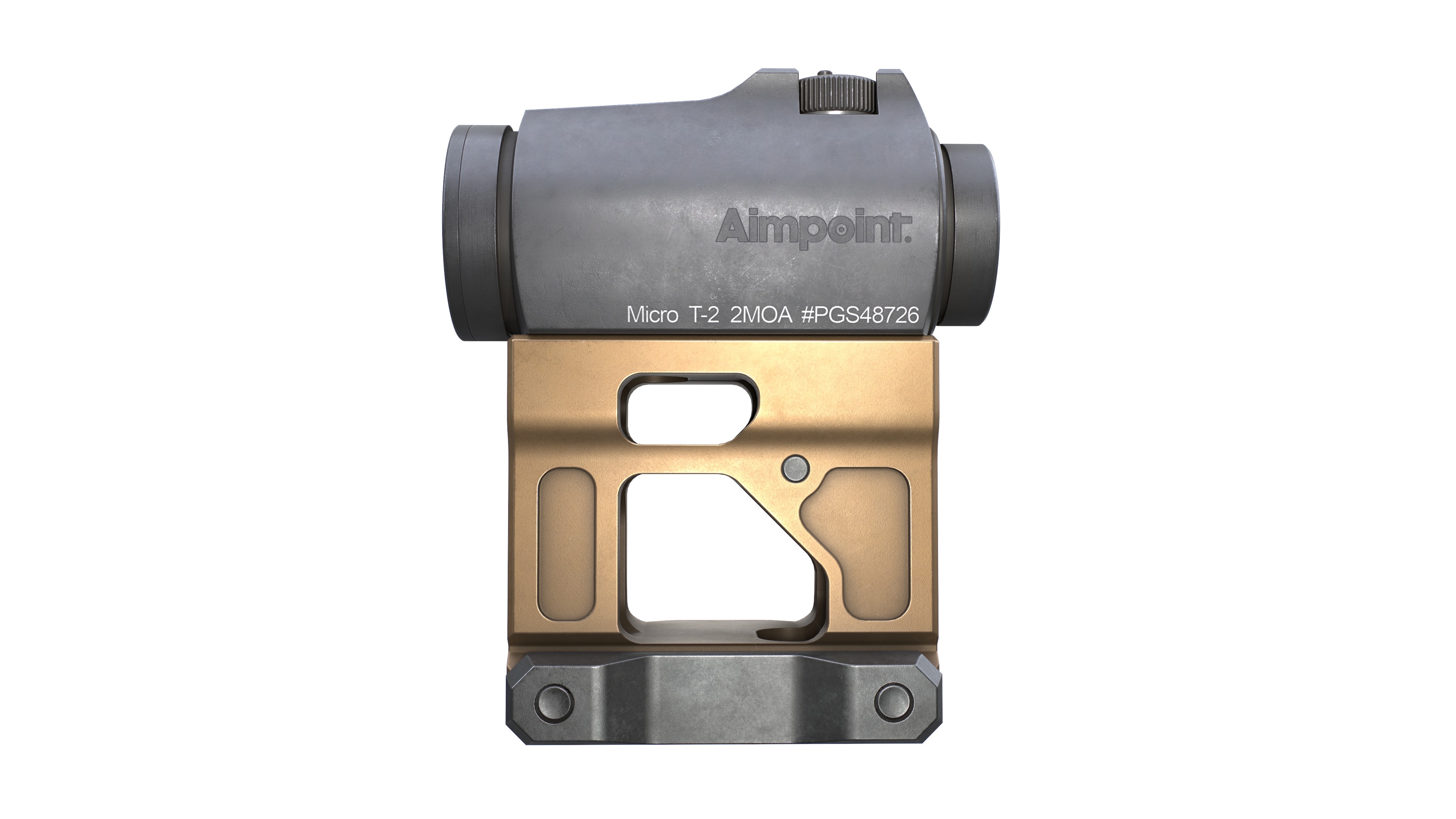 Aimpoint Micro T2 Red Dot Sight Low-poly 3D model_29