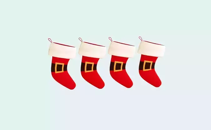 Cartoon Gift Christmas Stocking v006