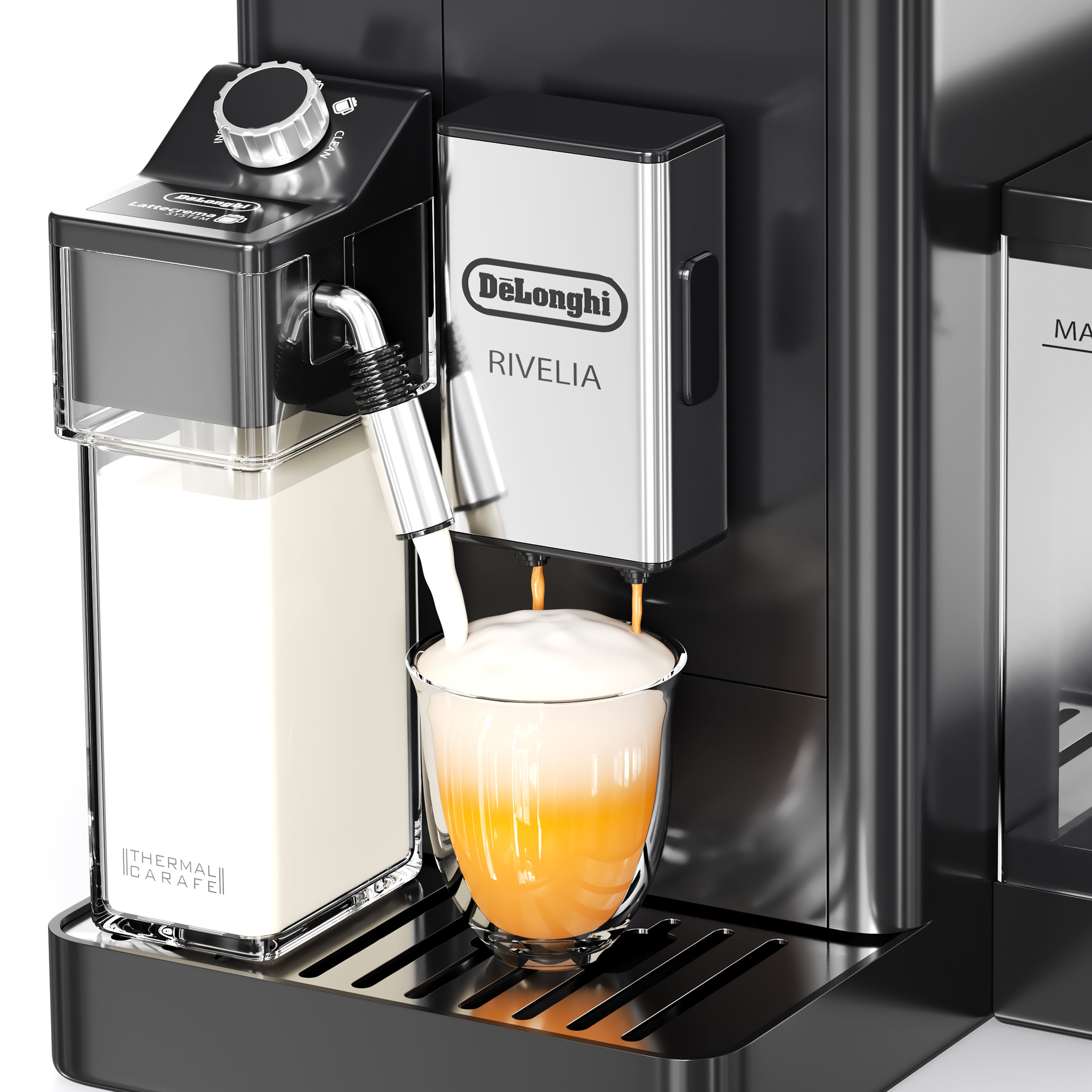 Delonghi Rivelia Fully Automatic Coffee Machine 3D model_5