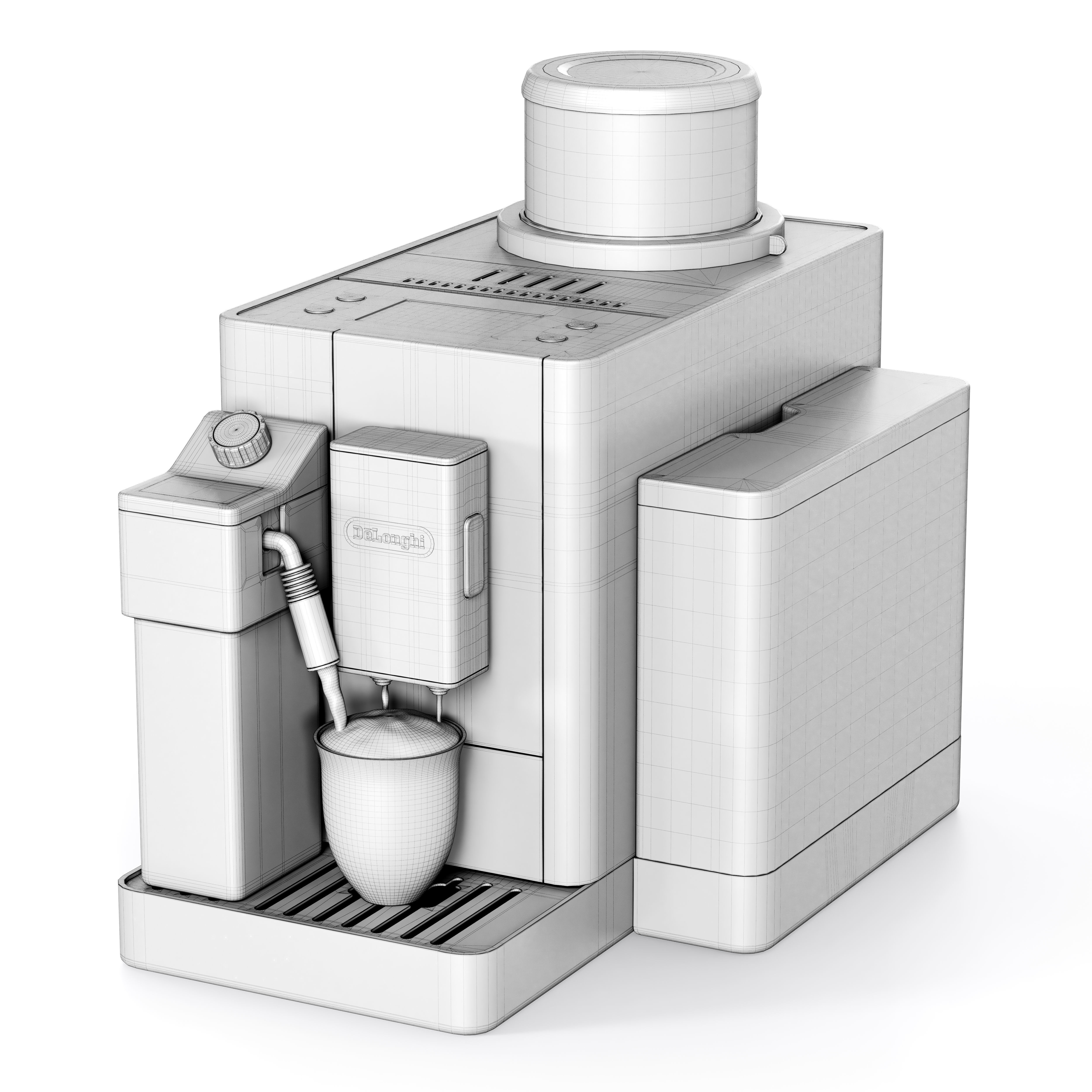 Delonghi Rivelia Fully Automatic Coffee Machine 3D model_6