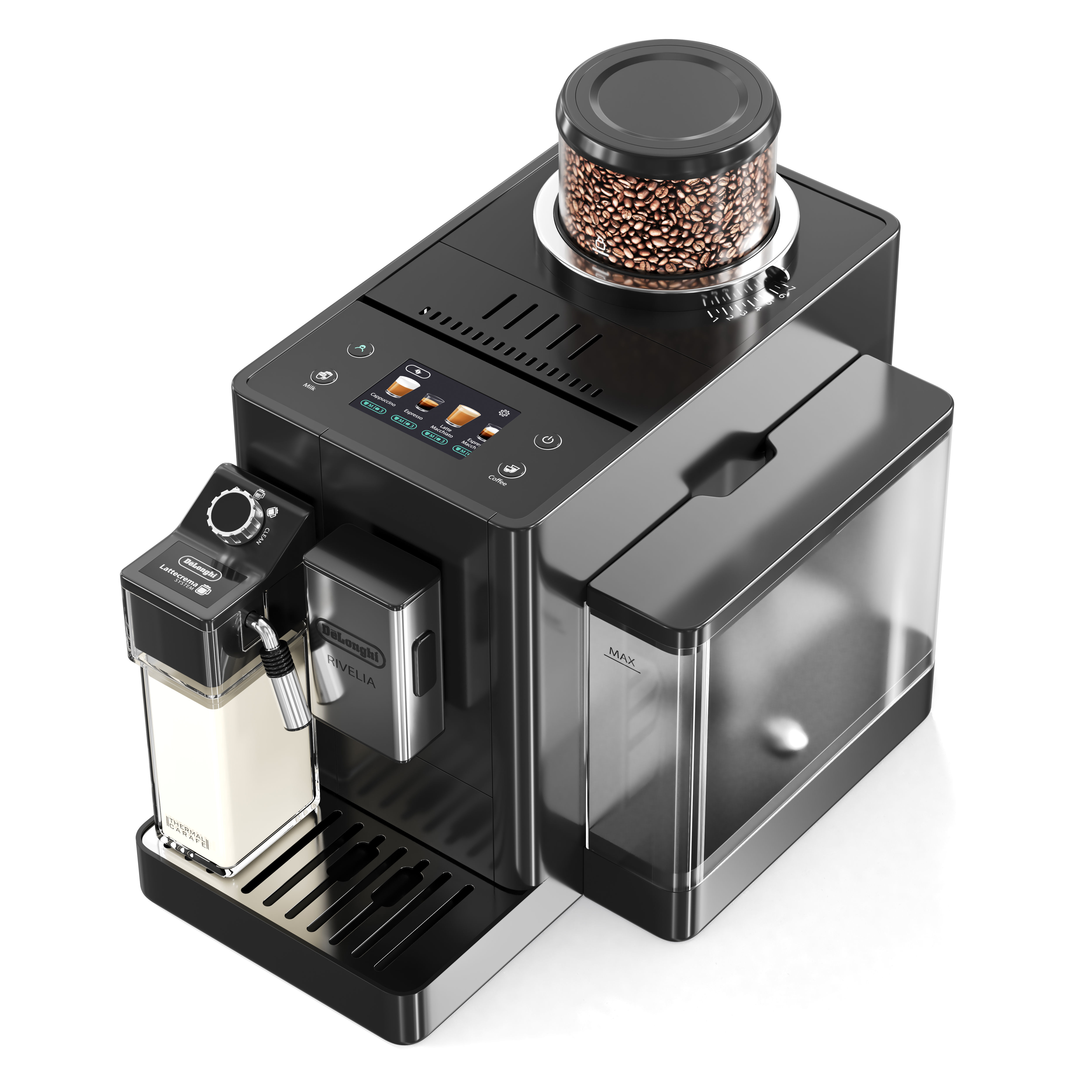 Delonghi Rivelia Fully Automatic Coffee Machine 3D model_4