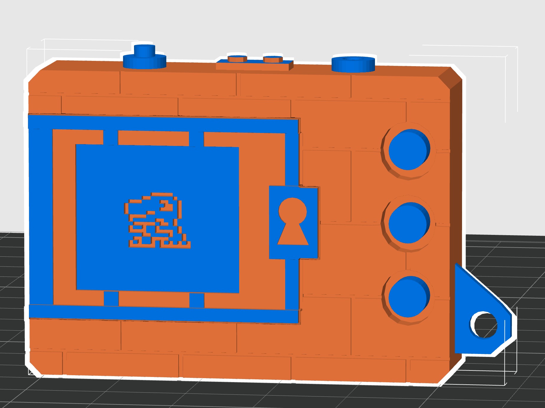 Digivice V1 - Agumon Version 3D print model_3