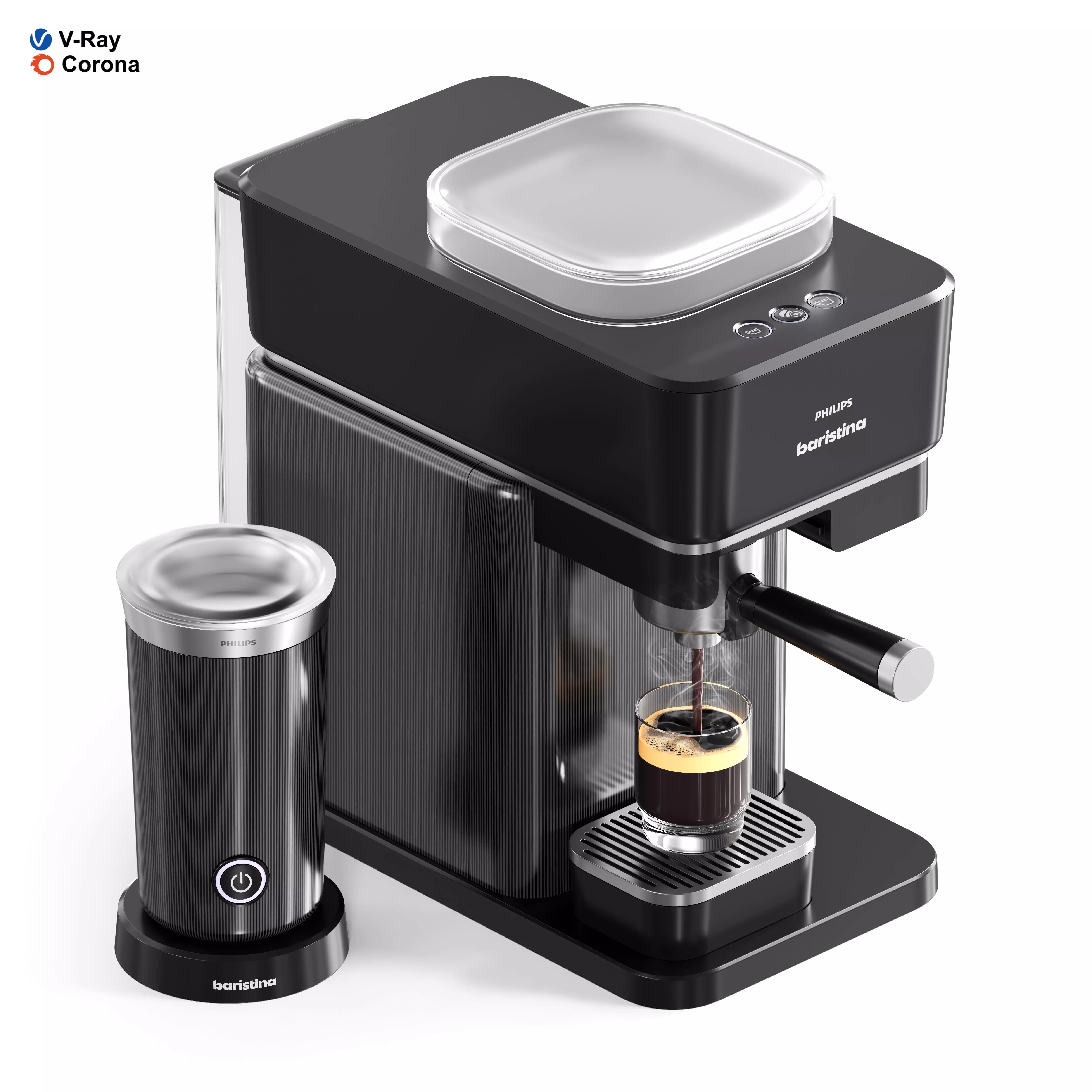 Philips Baristina Combo Espresso 3D model