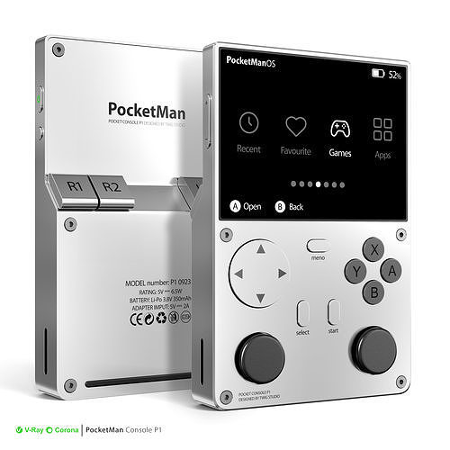 PocketMan Console P1 3D model