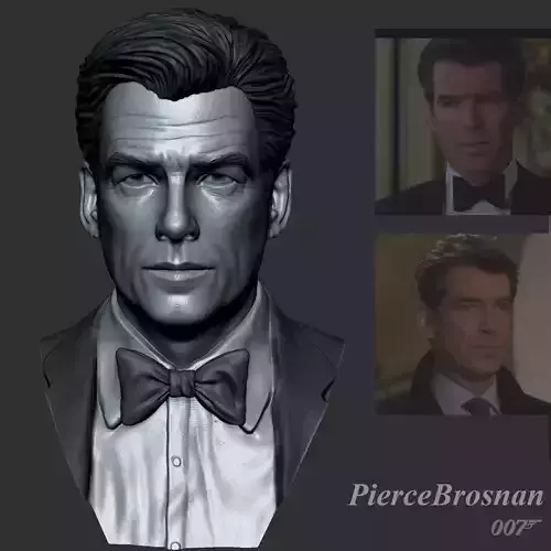 Pierce Brosnan James Bond 3D print model