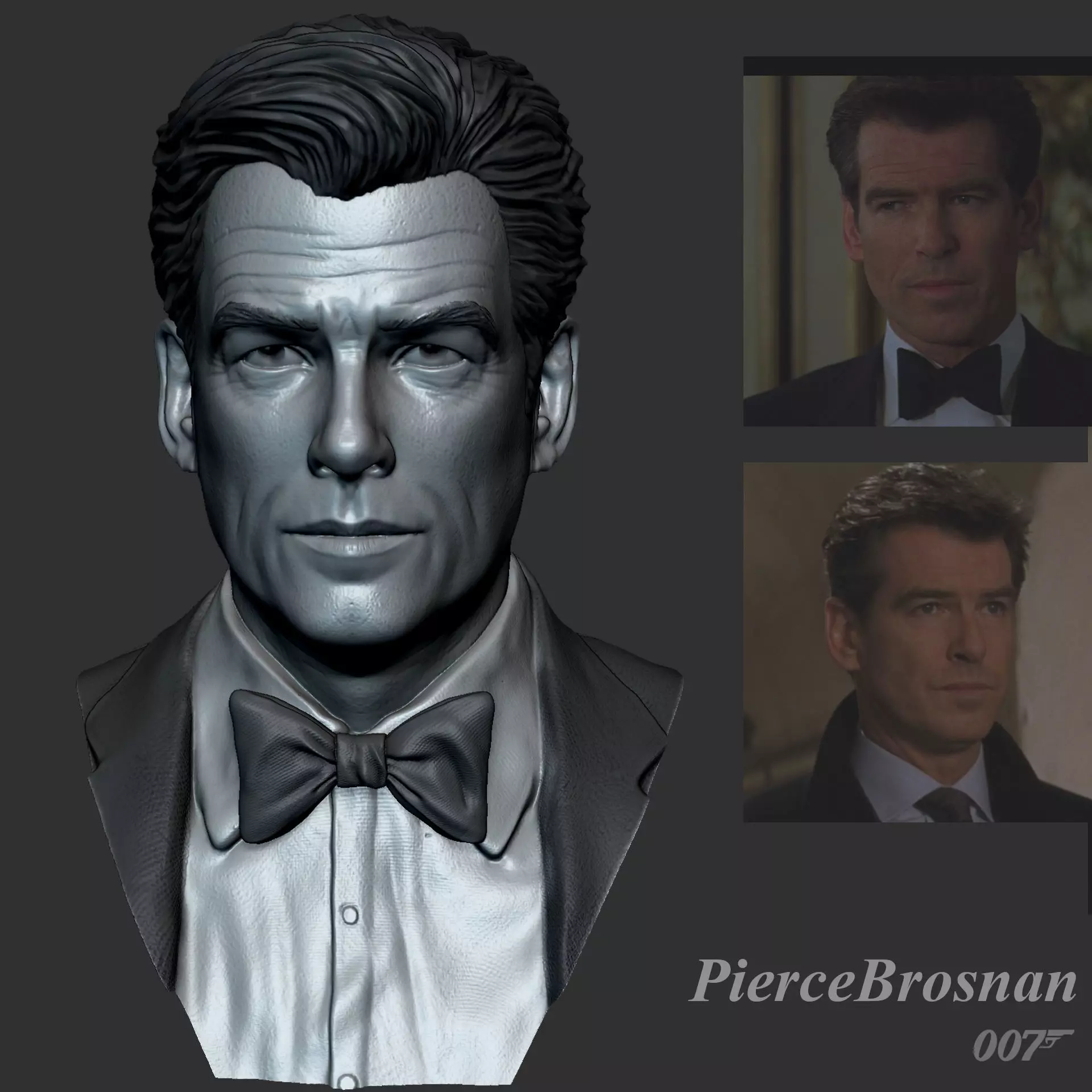Pierce Brosnan James Bond 3D print model_0