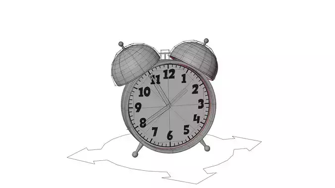 3D Alarm Clock 1 With Rig