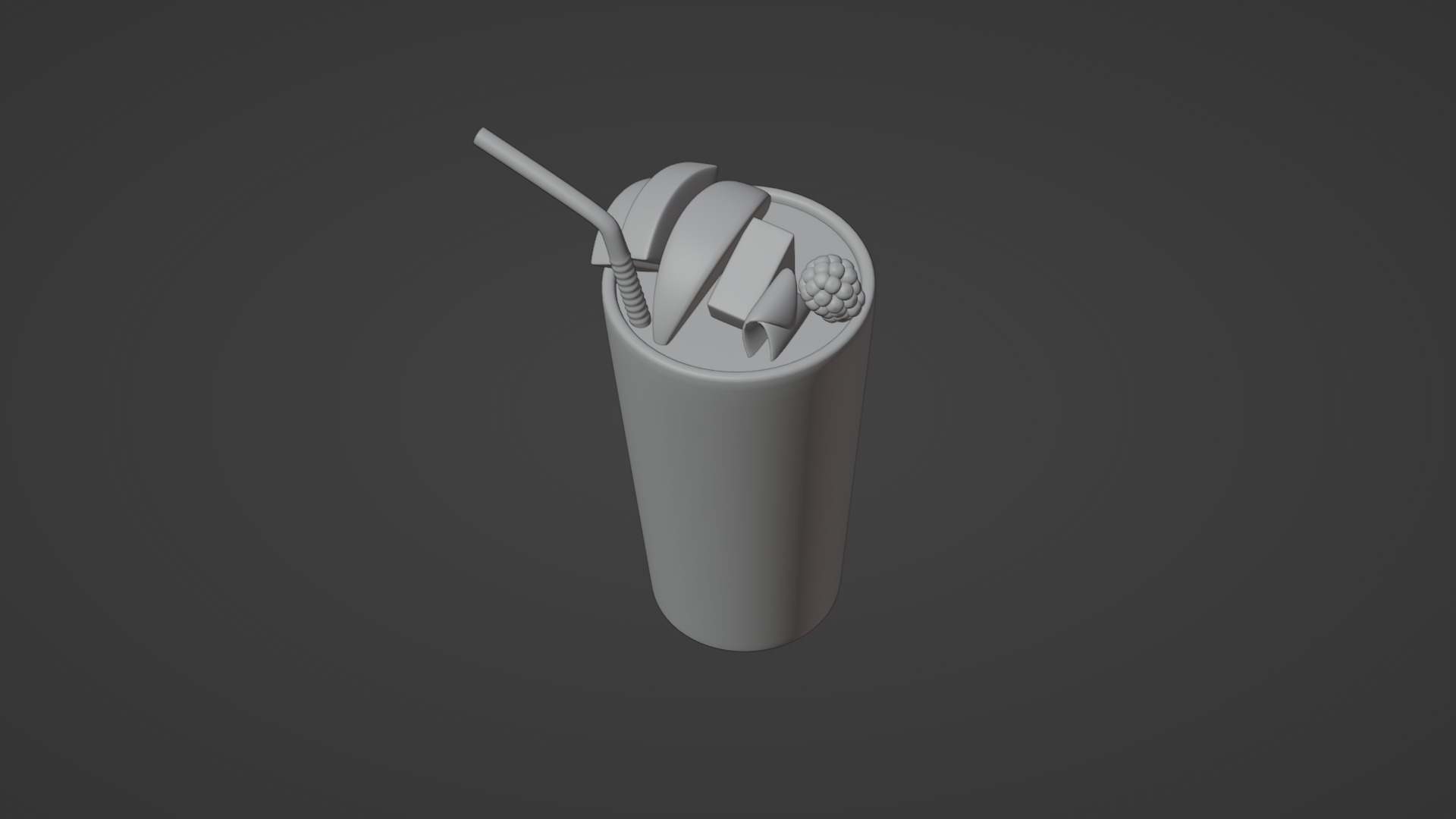 3D Glass Juice With Rig 3D model_7