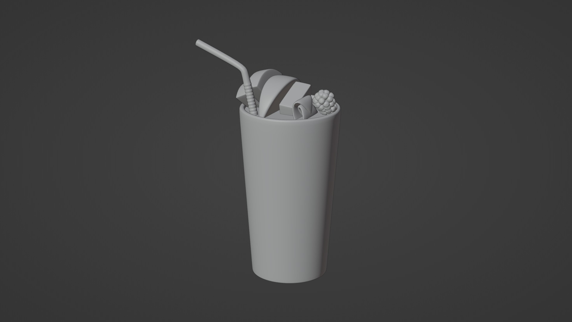 3D Glass Juice With Rig 3D model_6