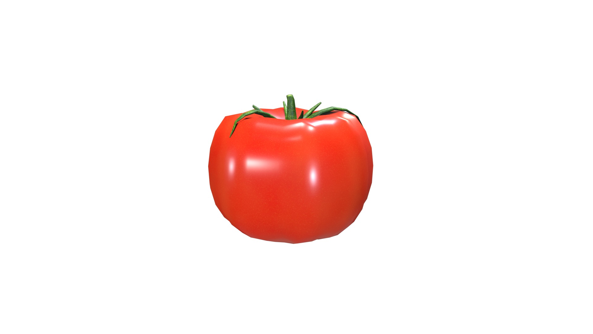 Tomato Low-poly 3D model_9