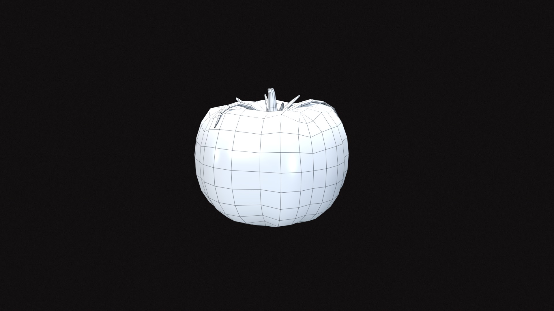 Tomato Low-poly 3D model_10
