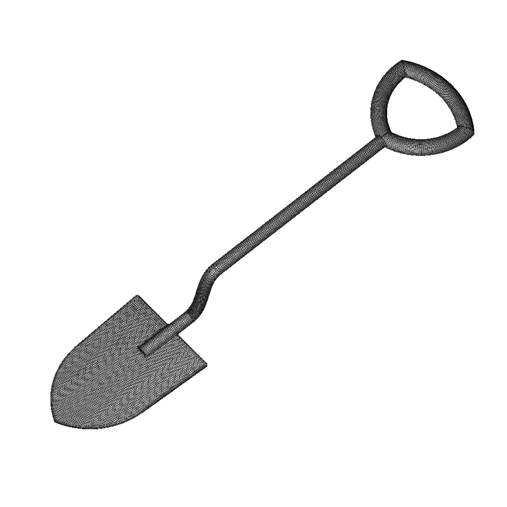 Kids Garden Shovel 3D print model_3