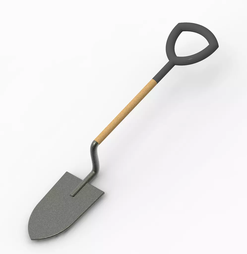 Kids Garden Shovel 3D print model_0