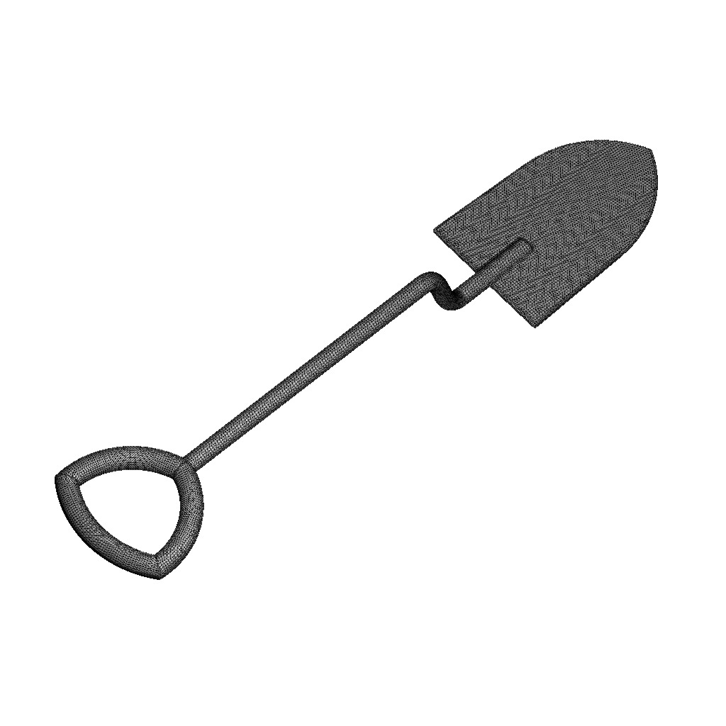 Kids Garden Shovel 3D print model_4