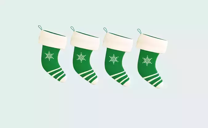 Cartoon Gift Christmas Stocking v007