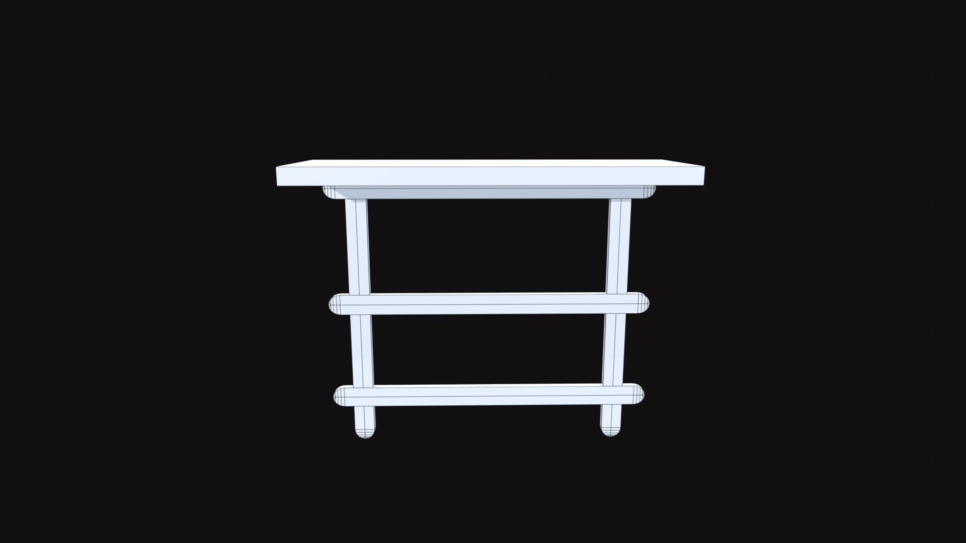 Wall Rack Low-poly 3D model_10