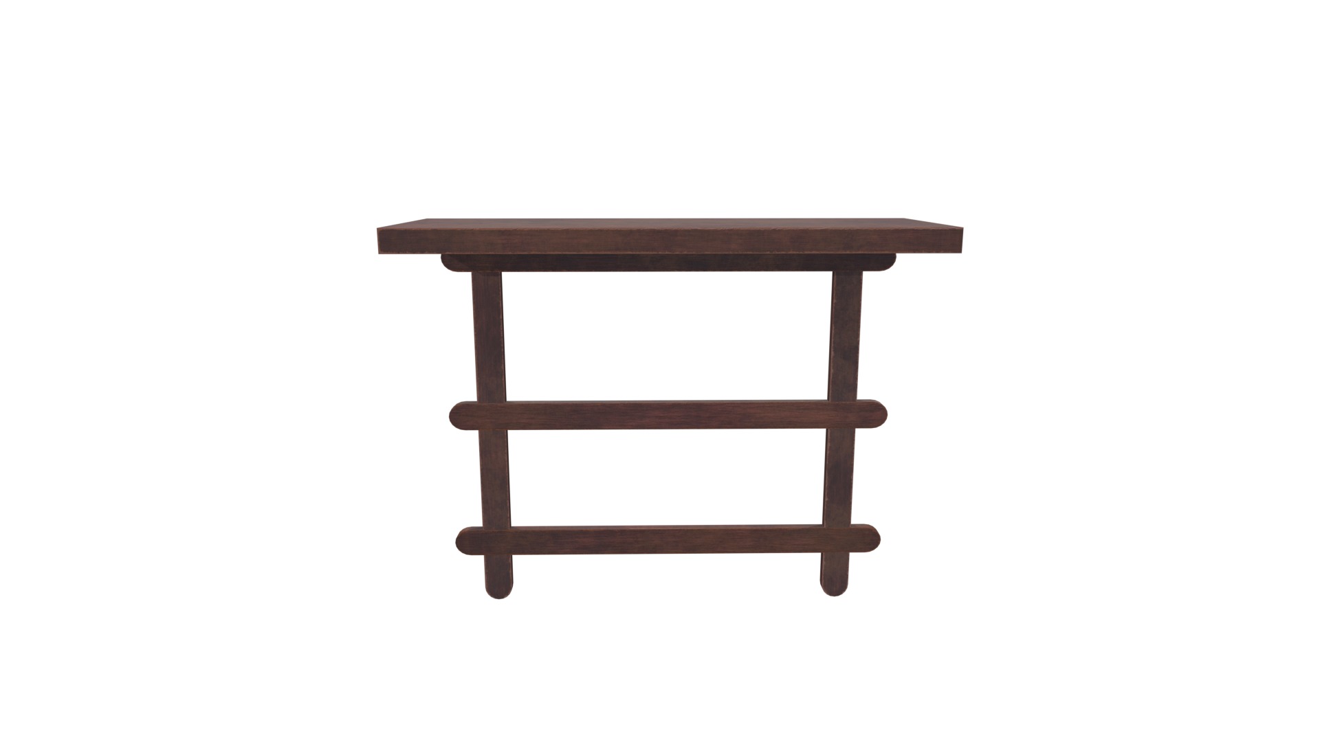 Wall Rack Low-poly 3D model_9