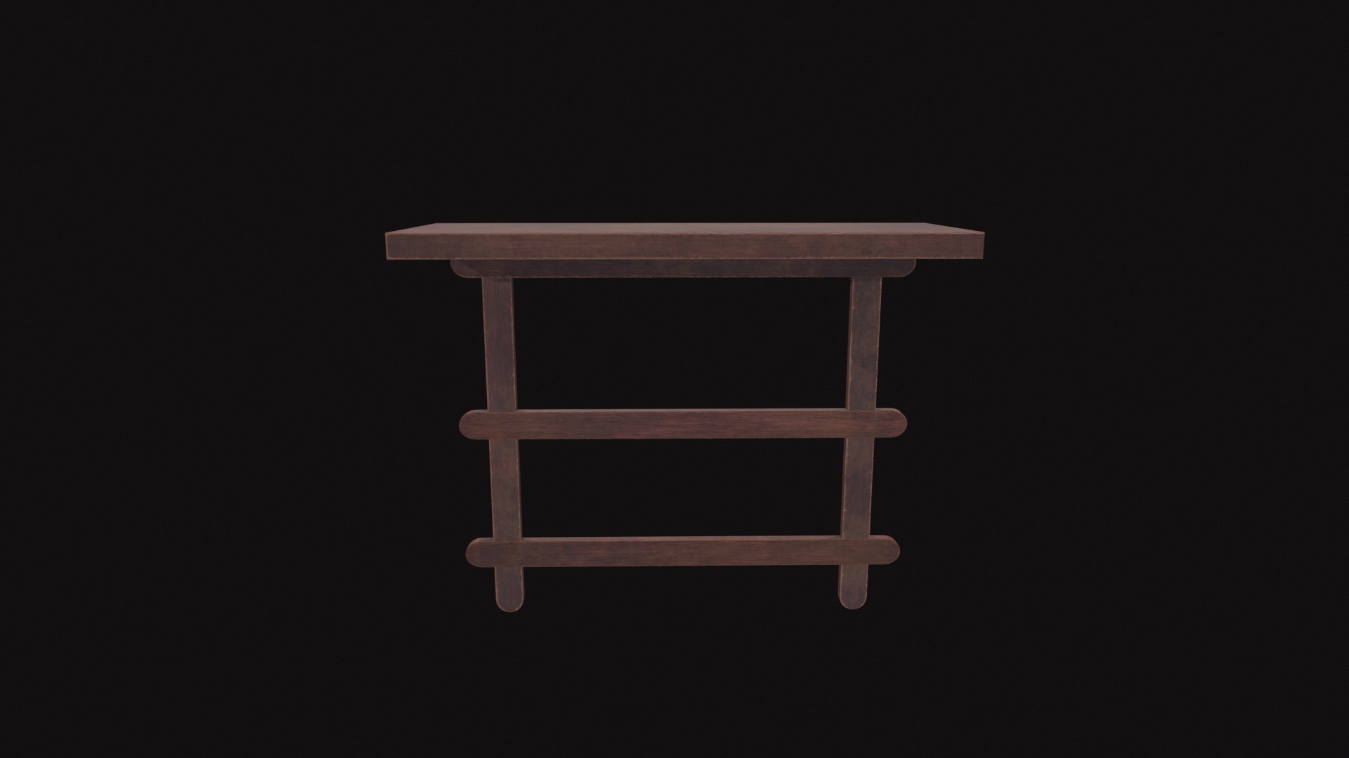 Wall Rack Low-poly 3D model_8