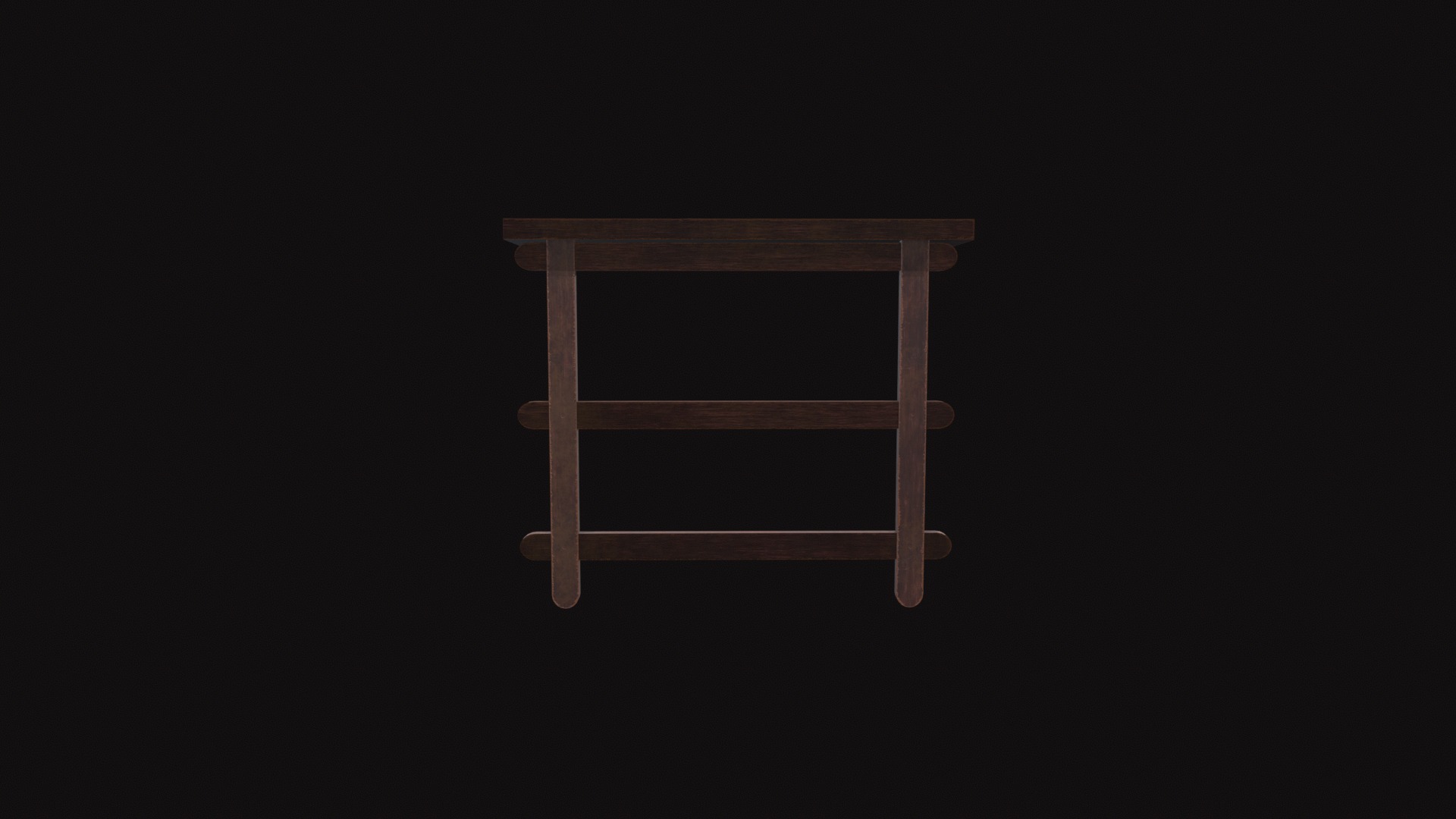 Wall Rack Low-poly 3D model_7