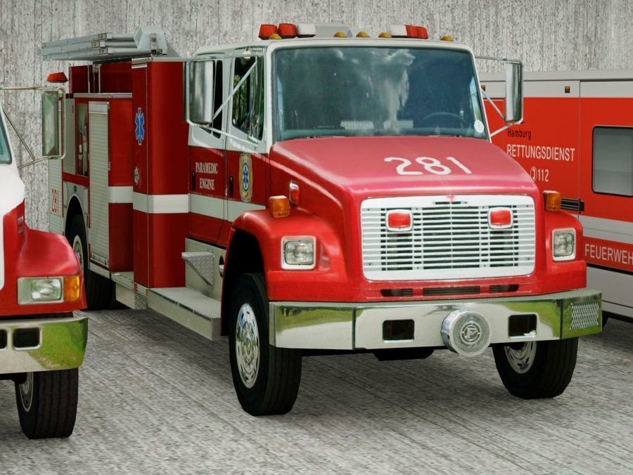 21 Low Poly social vehicles Low-poly 3D model_9