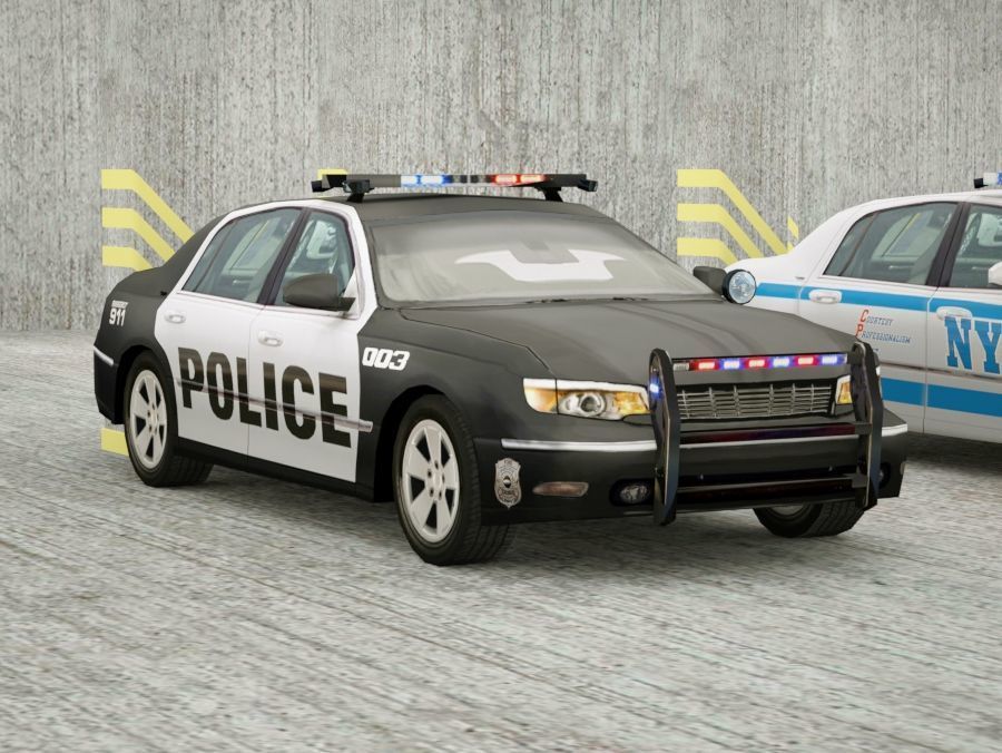 21 Low Poly social vehicles Low-poly 3D model_4