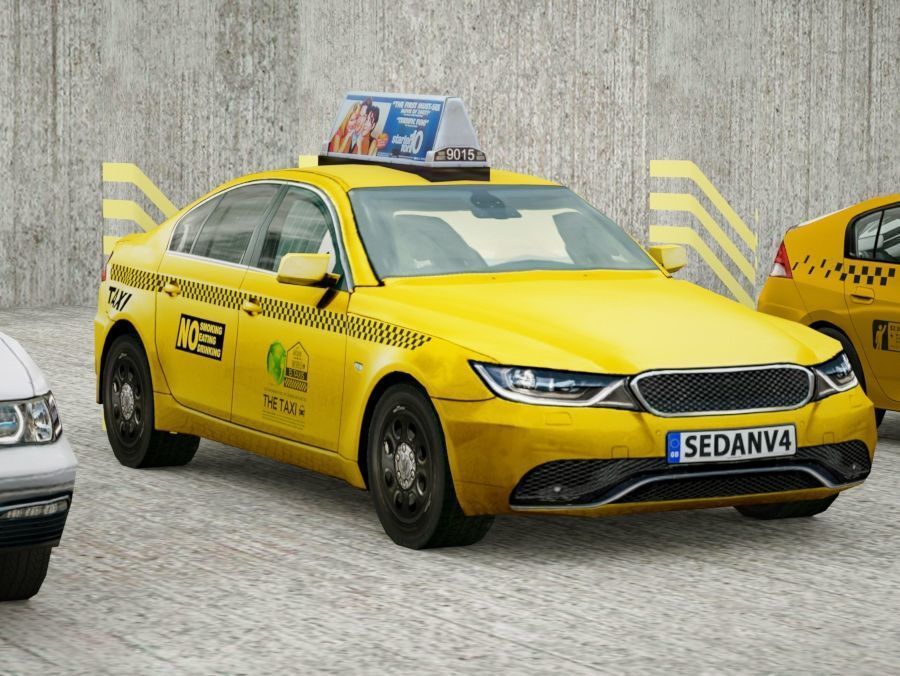 21 Low Poly social vehicles Low-poly 3D model_22