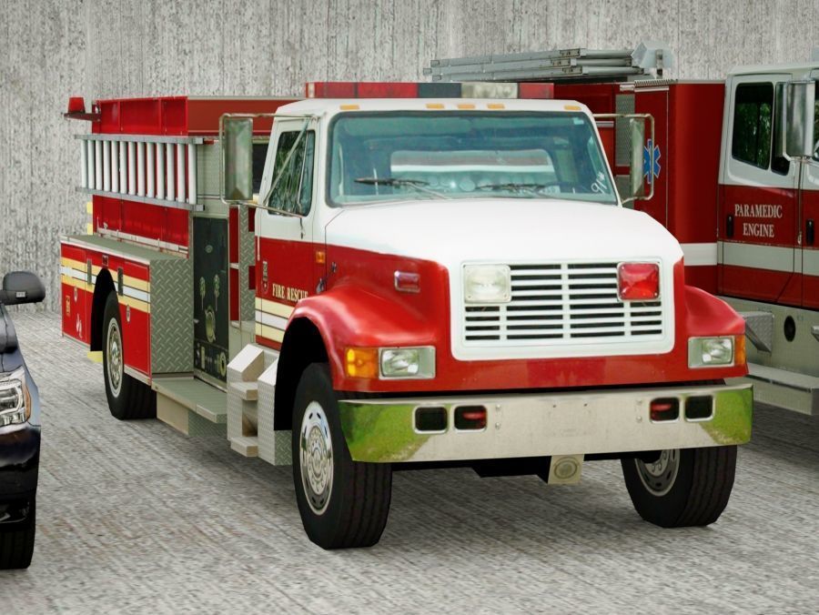 21 Low Poly social vehicles Low-poly 3D model_8