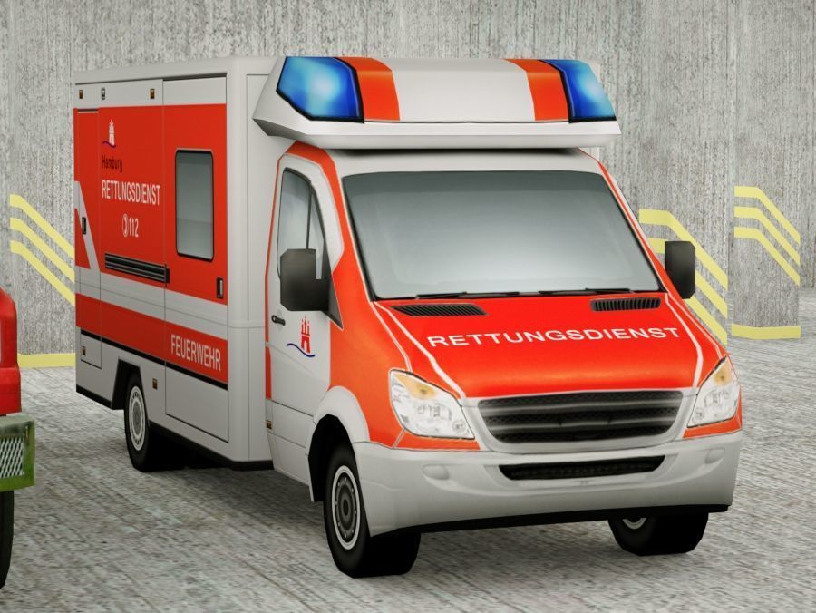 21 Low Poly social vehicles Low-poly 3D model_10