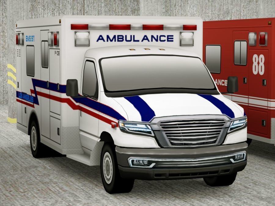 21 Low Poly social vehicles Low-poly 3D model_13