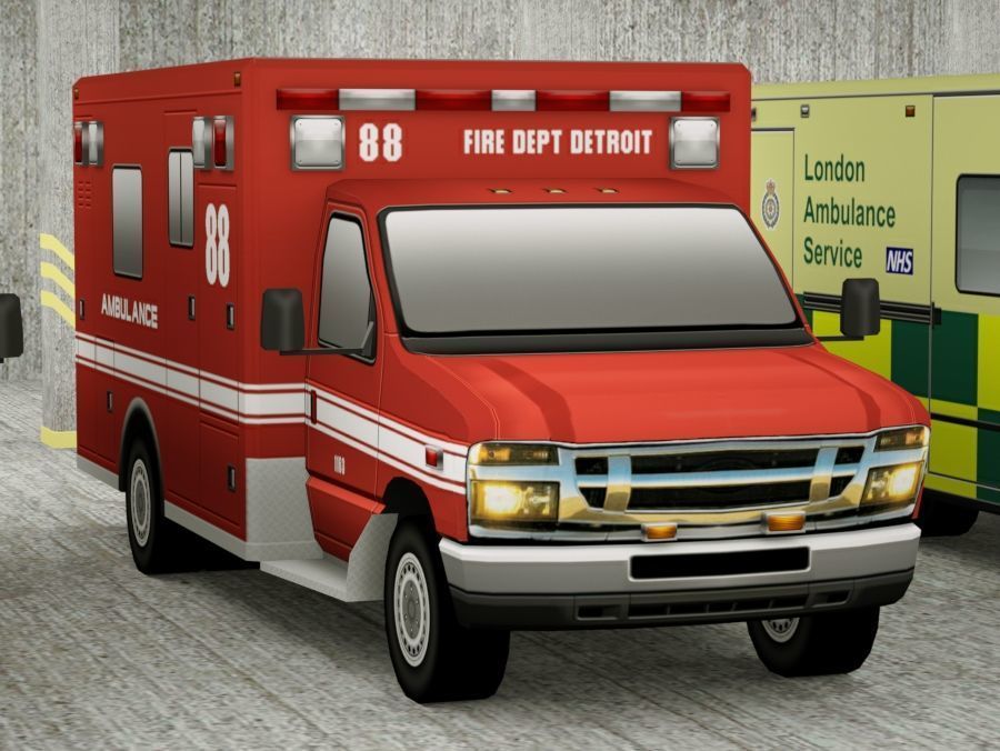 21 Low Poly social vehicles Low-poly 3D model_12