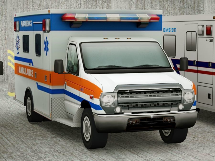 21 Low Poly social vehicles Low-poly 3D model_14