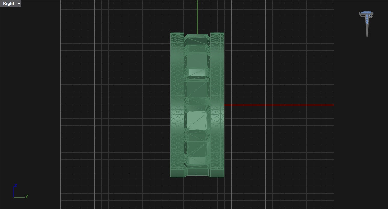 cube Ring N03 3D print model_8