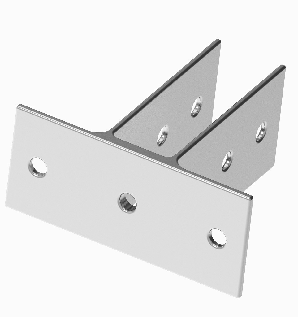 Double Ear Bracket 3D print model_2