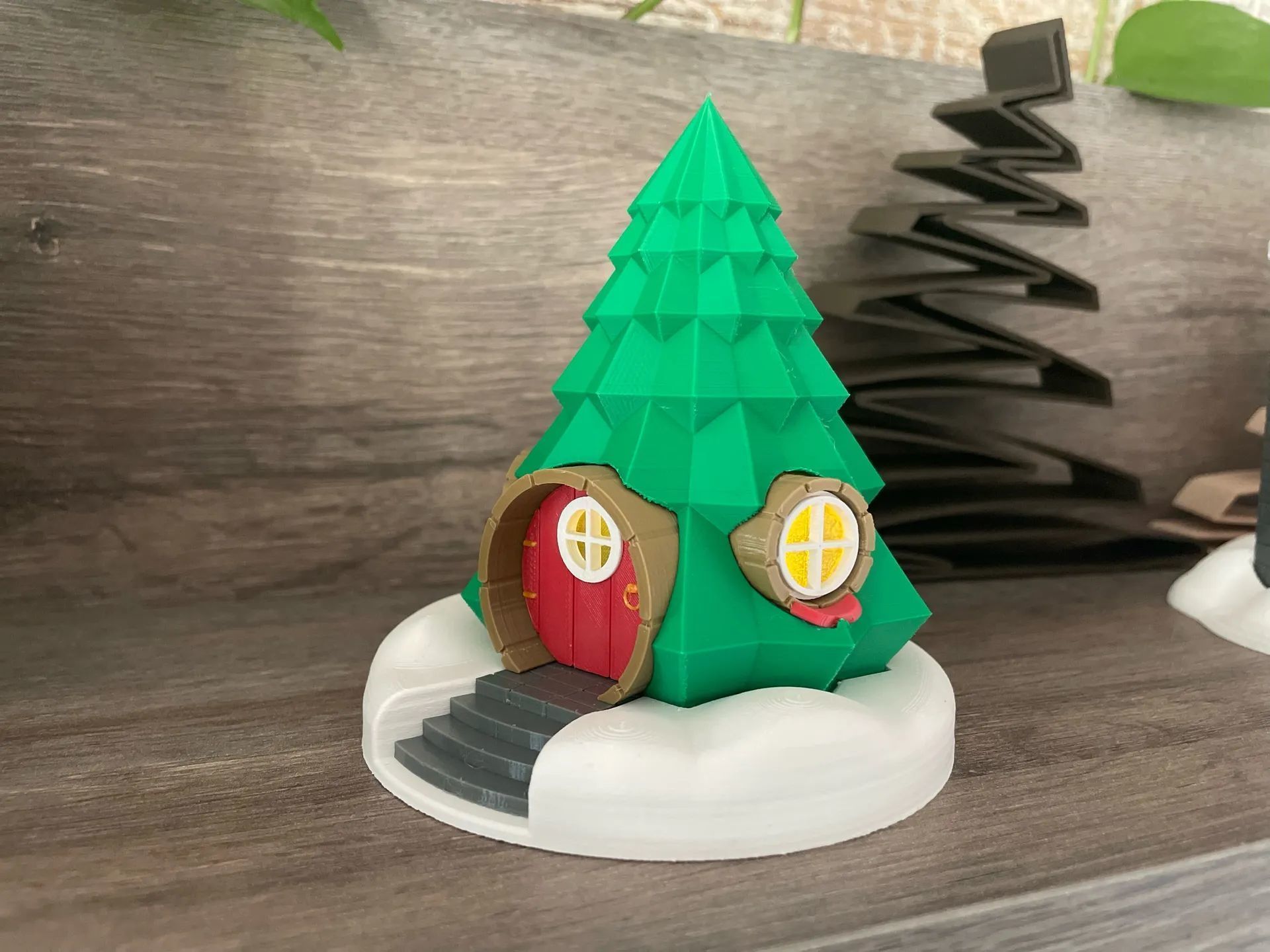 Xmas-Tree Fairy-House for Christmas Village 3D print model_3