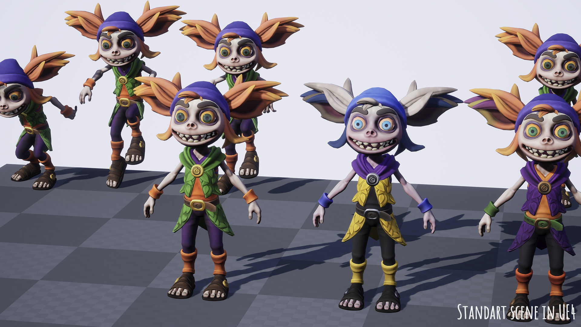 Stylized Forest Spirit 1 Low-poly 3D model_22