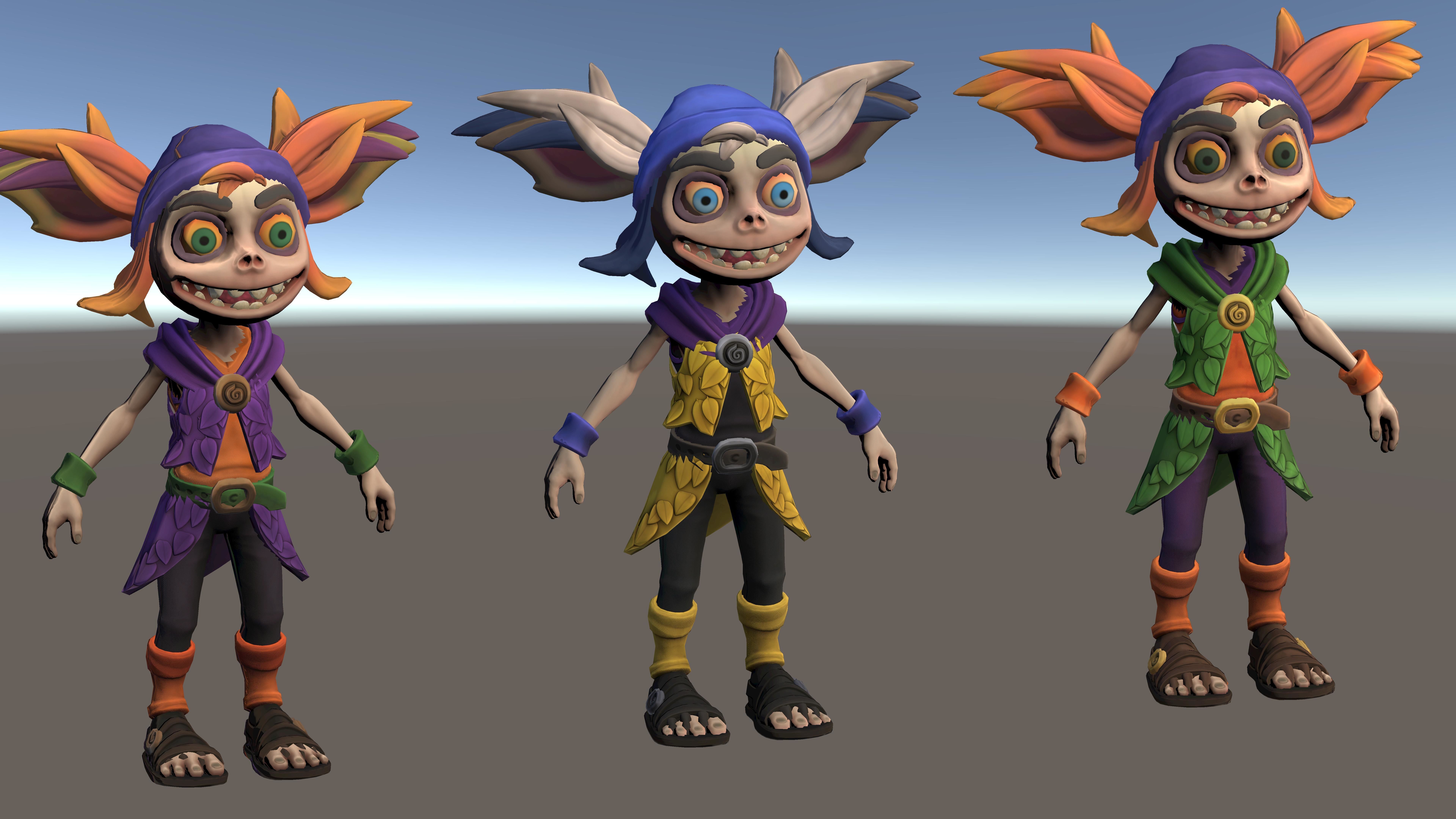 Stylized Forest Spirit 1 Low-poly 3D model_24