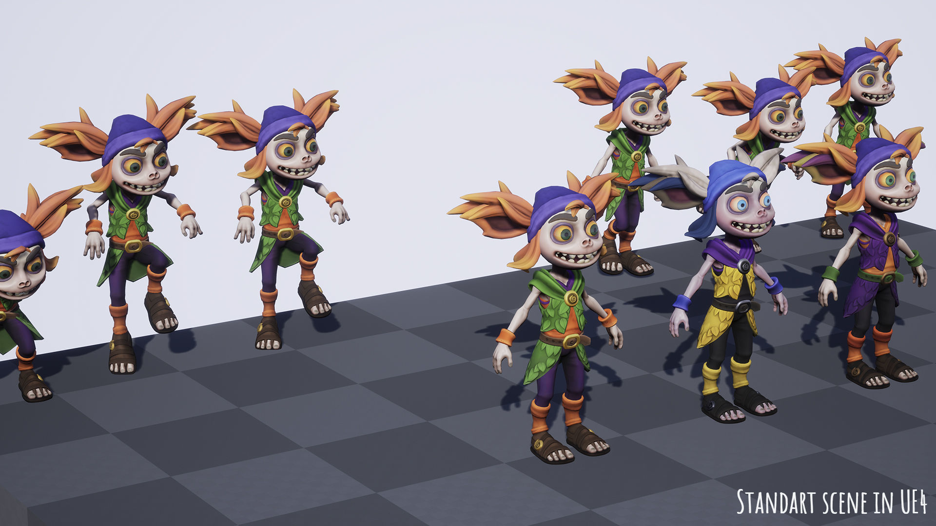 Stylized Forest Spirit 1 Low-poly 3D model_20