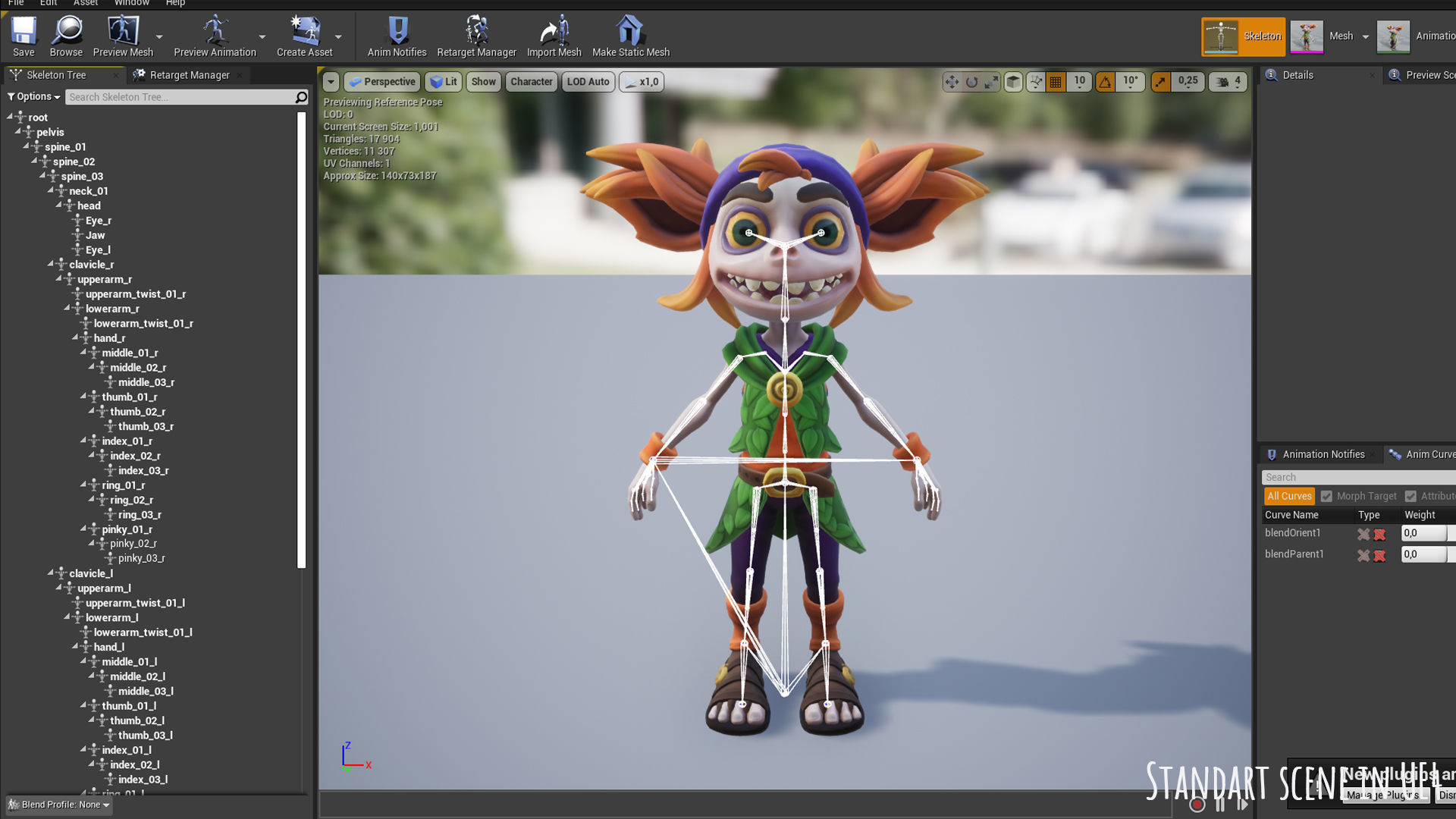 Stylized Forest Spirit 1 Low-poly 3D model_19