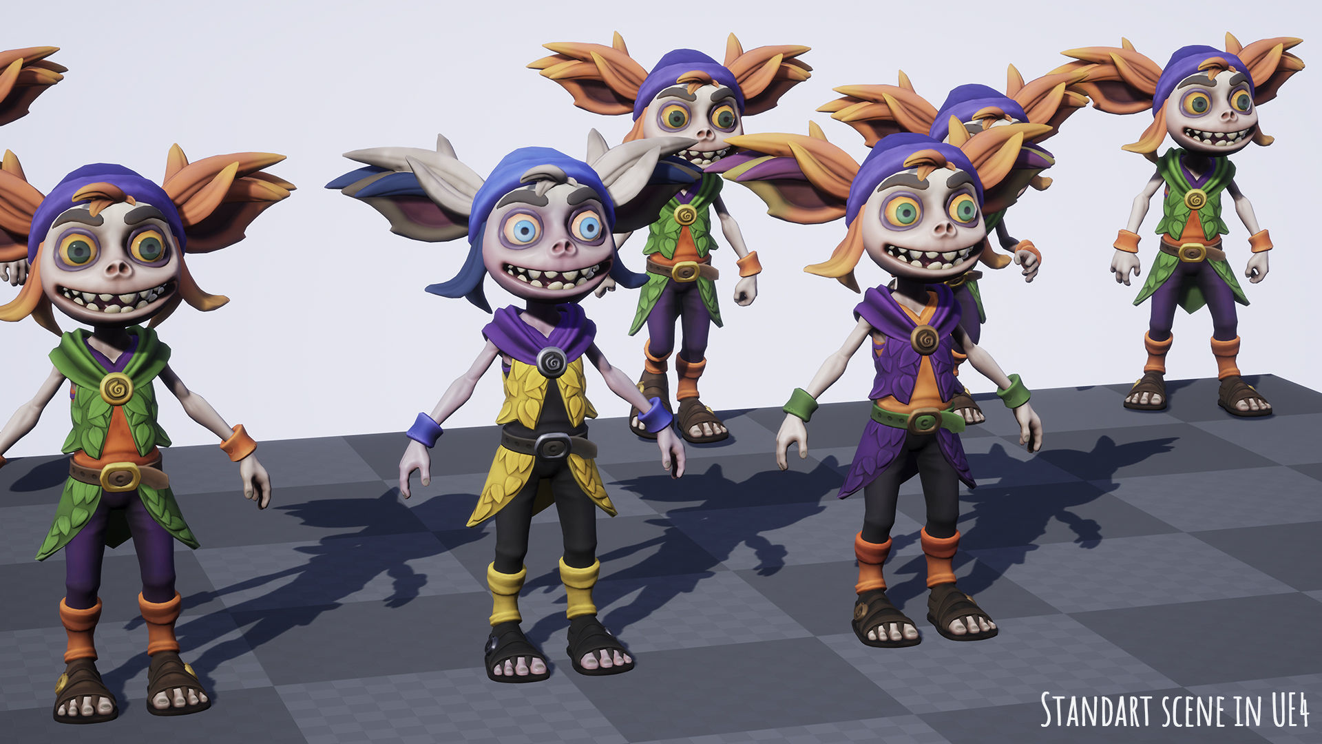 Stylized Forest Spirit 1 Low-poly 3D model_21