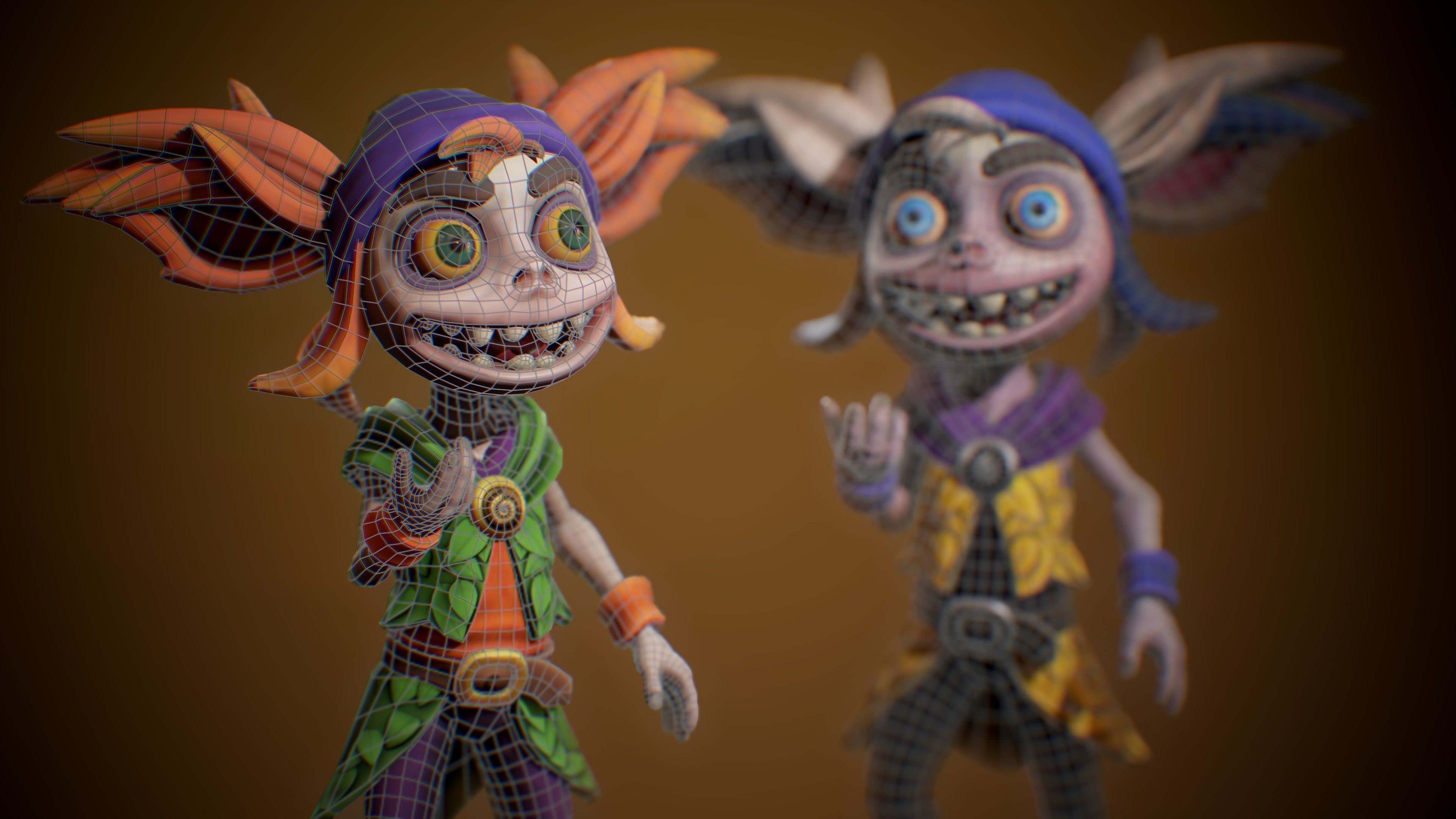 Stylized Forest Spirit 1 Low-poly 3D model_26