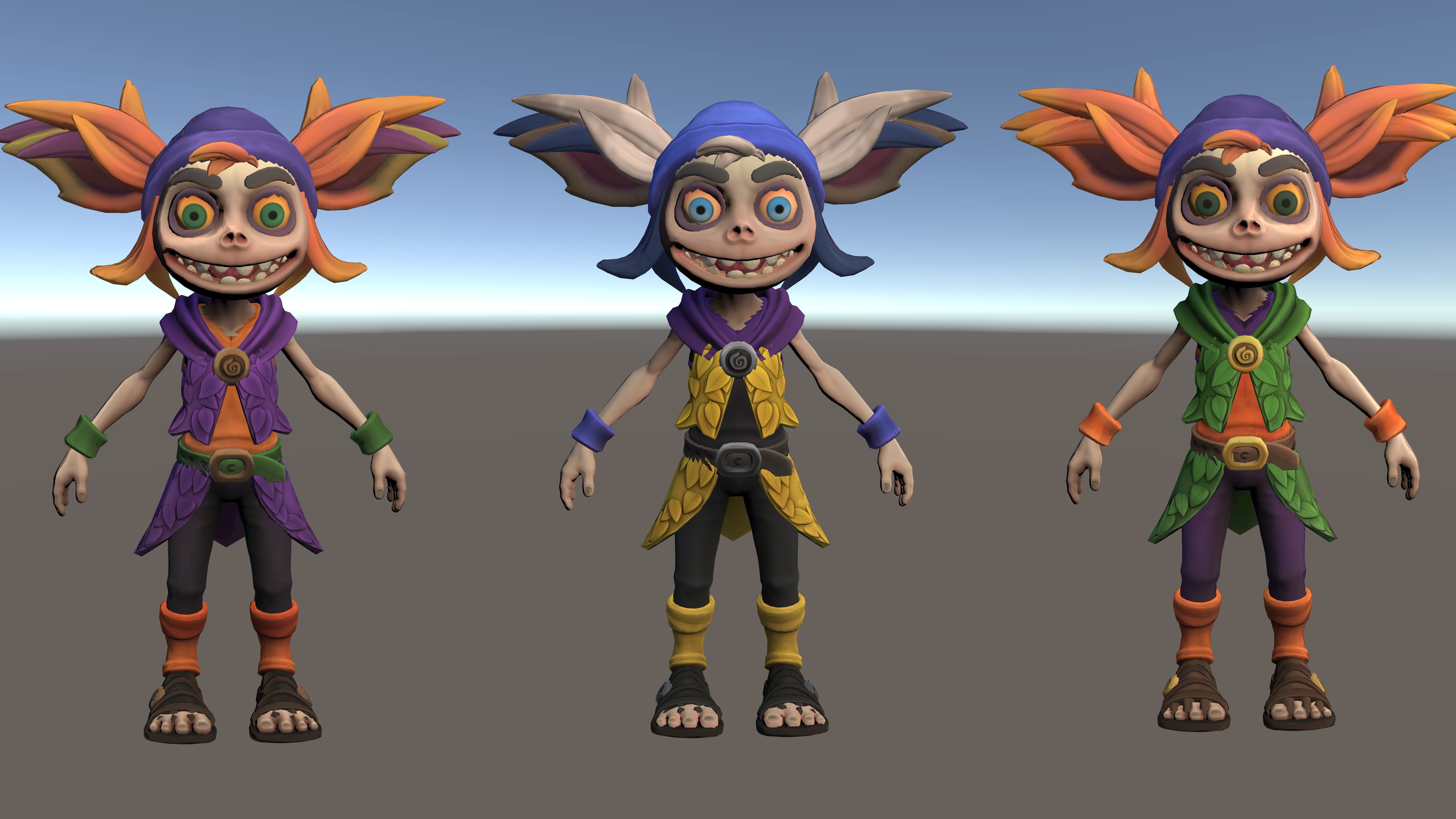 Stylized Forest Spirit 1 Low-poly 3D model_23