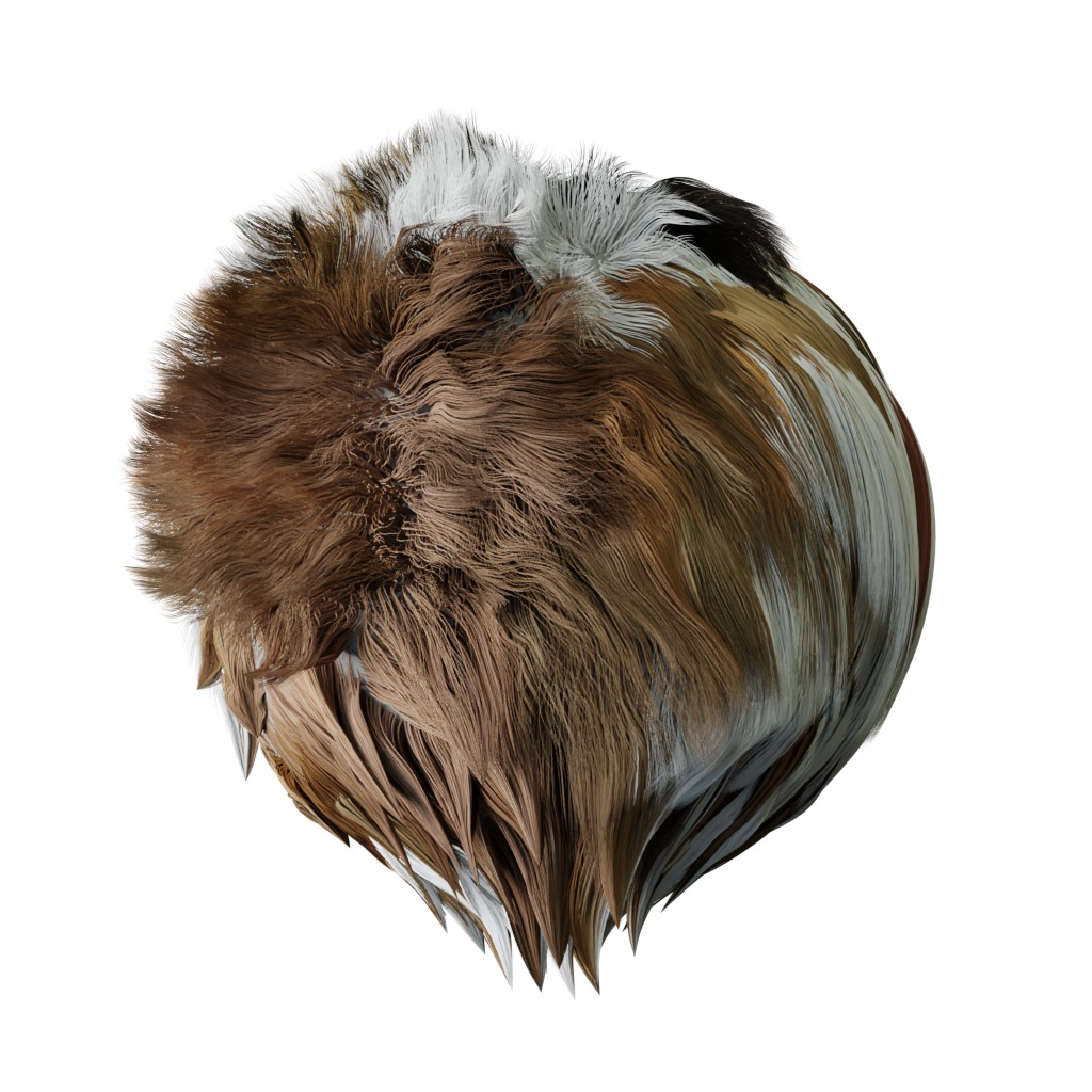 Nubian Ibex Goat Low-poly 3D model_26