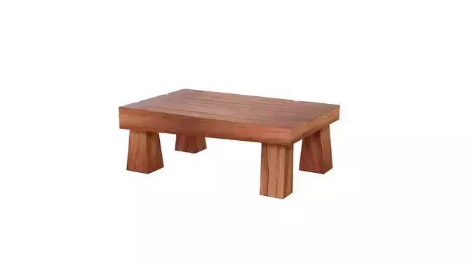 3D Small Table With Rig