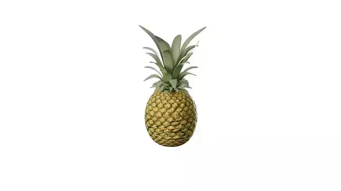 3D Pineapple With Rig