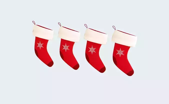 Cartoon Gift Christmas Stocking v0010