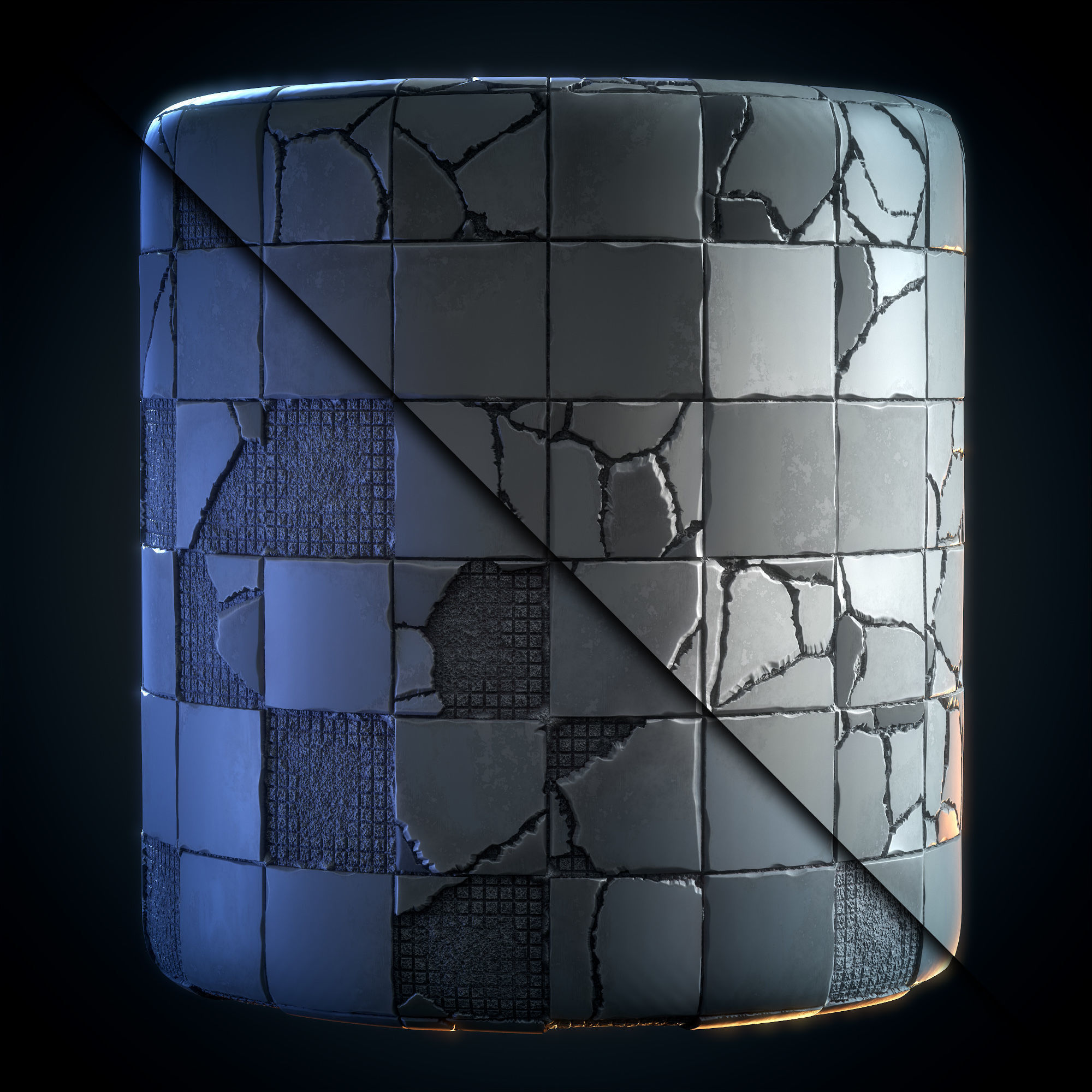 Tile Damage Stylized - VOL 03 - SBsar - Maps Texture_5